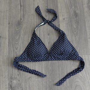 J Crew navy triangle halter top bikini 8